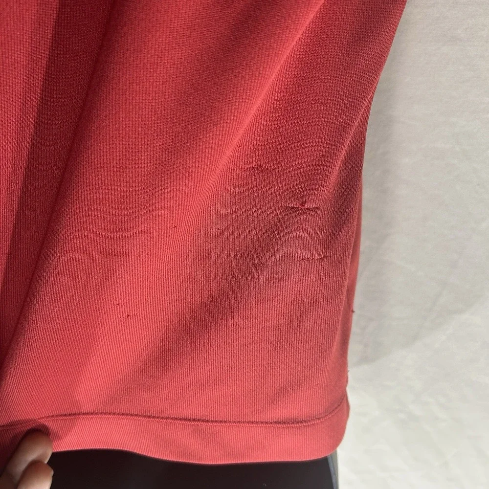 Nike Golf Polo Shirt Womens XL 16/18 Red FIT DRY Short Sleeve Athletic Top